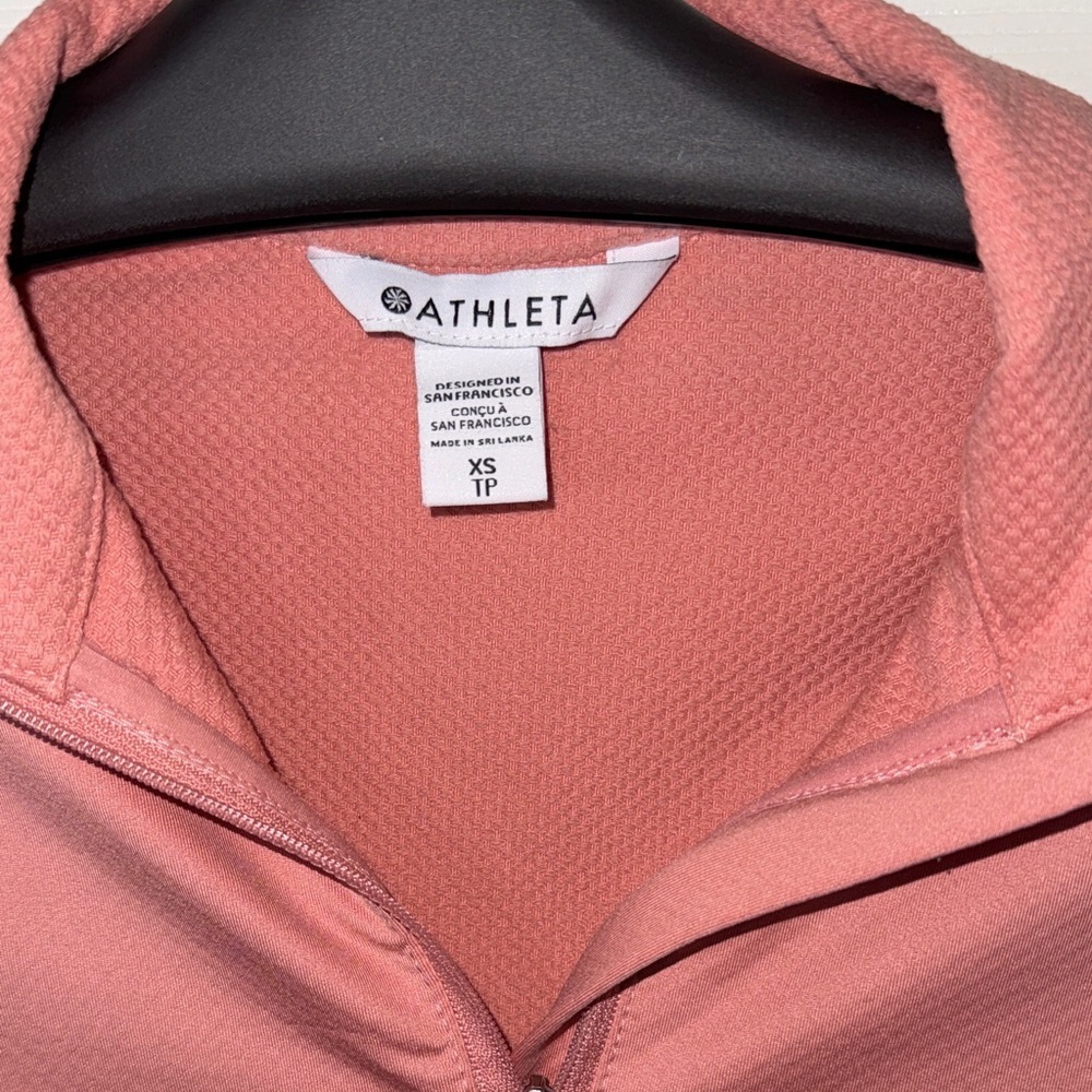 Athleta Pink Long Sleeve Quarter-Zip Top - Picture 6 of 10